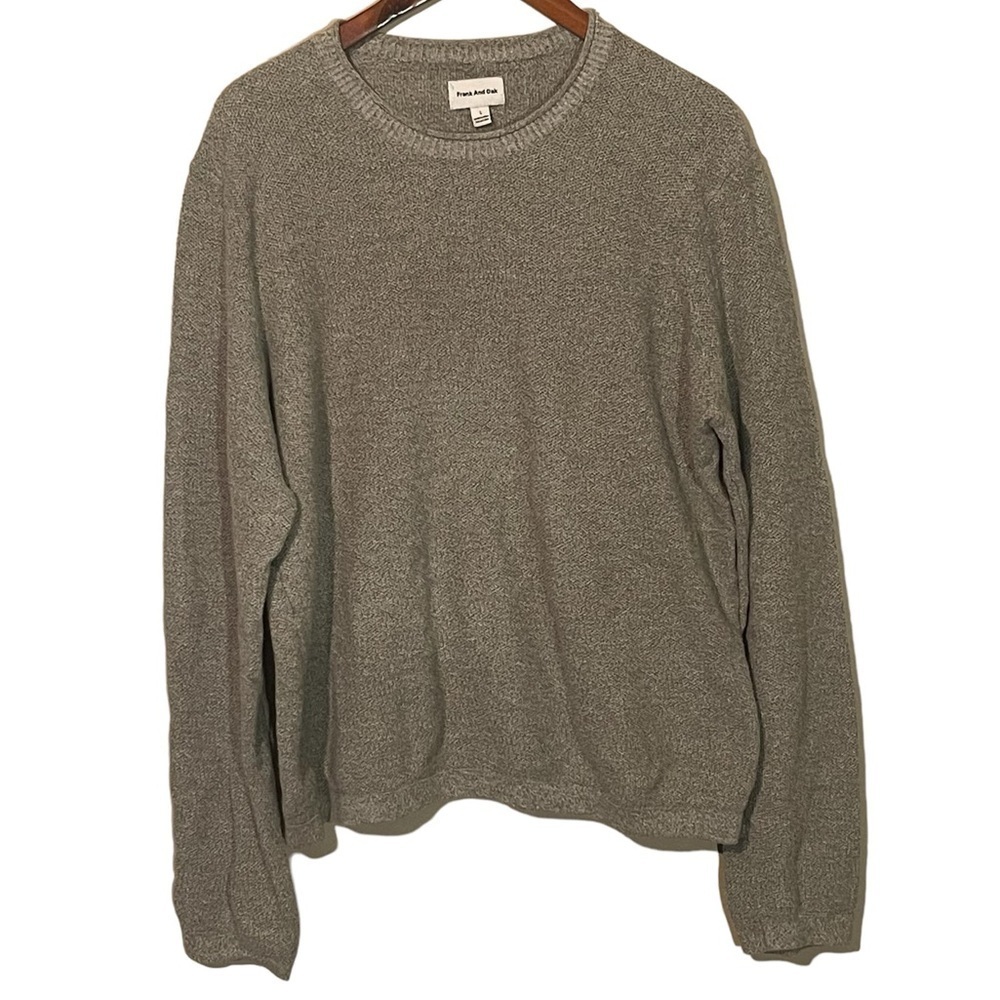 Frank and Oak Hemp Cotton Blend Knit Pullover Sweater Size L